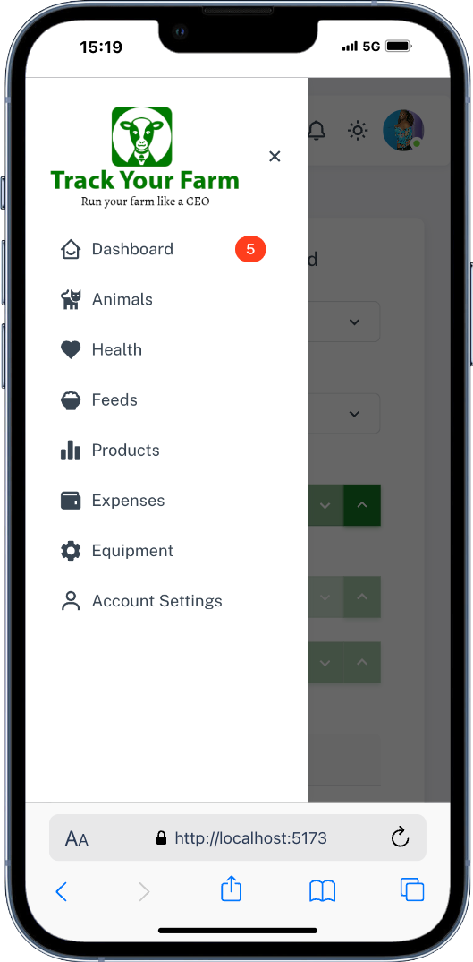 Mobile App Interface